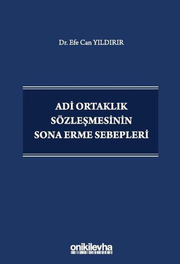 Adi Ortaklık Sözleşmesinin Sona Erme Sebepleri - On İki Levha Yayıncılık - Image 1