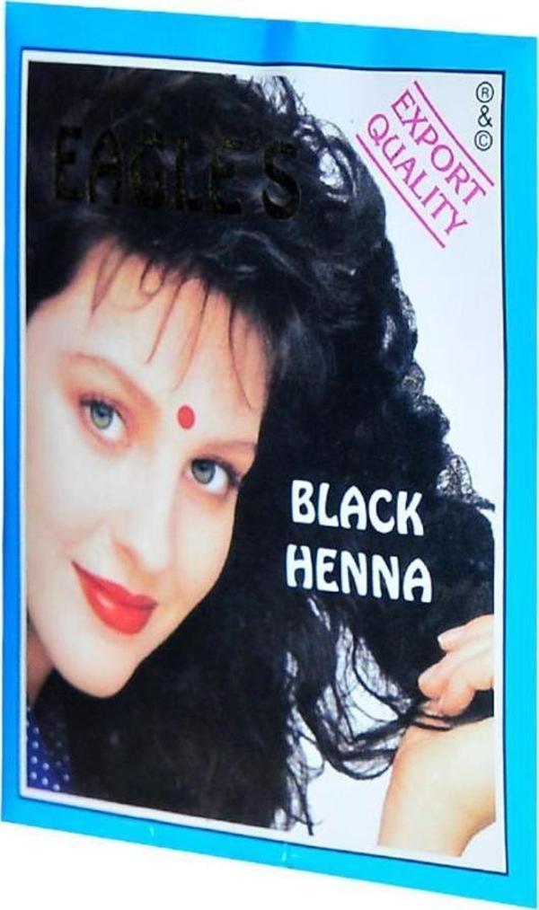 Eagles Siyah Hint Kınası 10  gr Tek Paket Black Henna Saç Hair  - Image 1