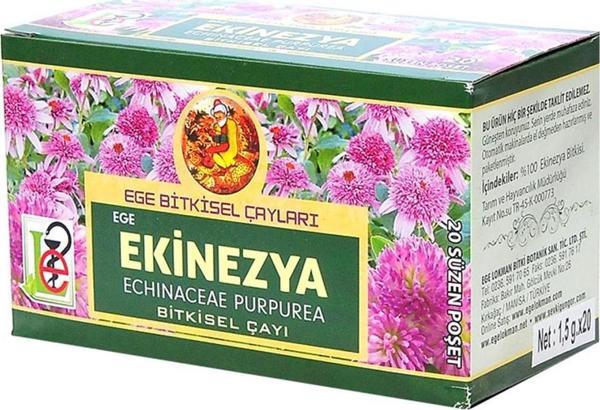Ege Lokman Bitkisel Çayları Ekinezya Bitki Poşet Çayı 20x1.5G - Image 1