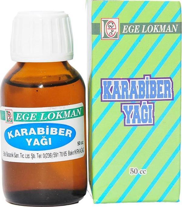 Ege Lokman Karabiber Yağı Doğal Kara Biber Yağı Organik 50CC - Image 1