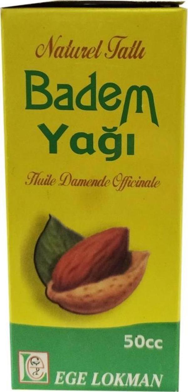 Ege Lokman Naturel Tatlı Badem Yağı Huile De Amande Oil 50CC - Image 1