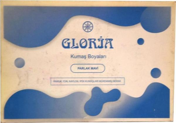 Gloria Kumaş Boyası Kot Açık Mavi 10 Gr Pamuk Yün Naylon İpek - Image 1