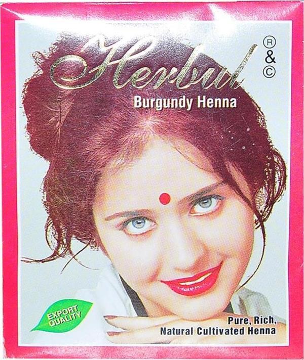 Herbul Kızıl Hint Kınası 10  gr 1 Paket Doğal Burgundy Henna - Image 1