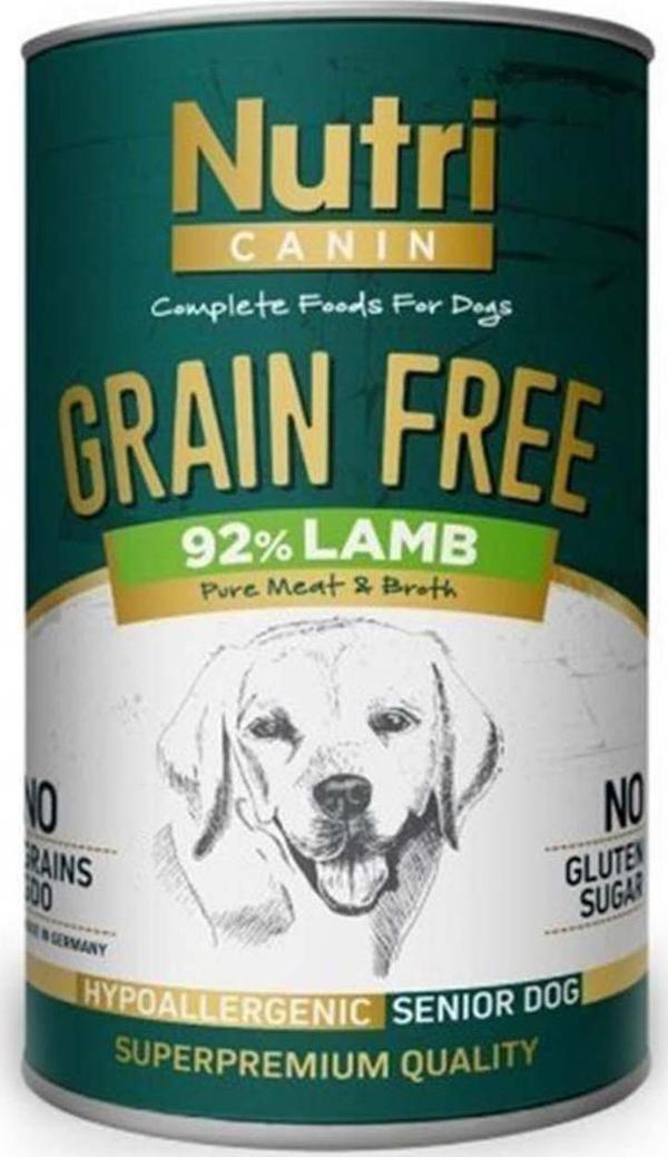 Nutri Tahılsız Senior Kuzu Etli Tatlı Patetesli Yaşlı Köpek Konservesi 400 Gr - Image 1