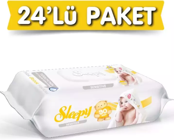 Islak Mendil 90 lı Sensitive 24 lü Paket 2160 Yaprak - Image 1