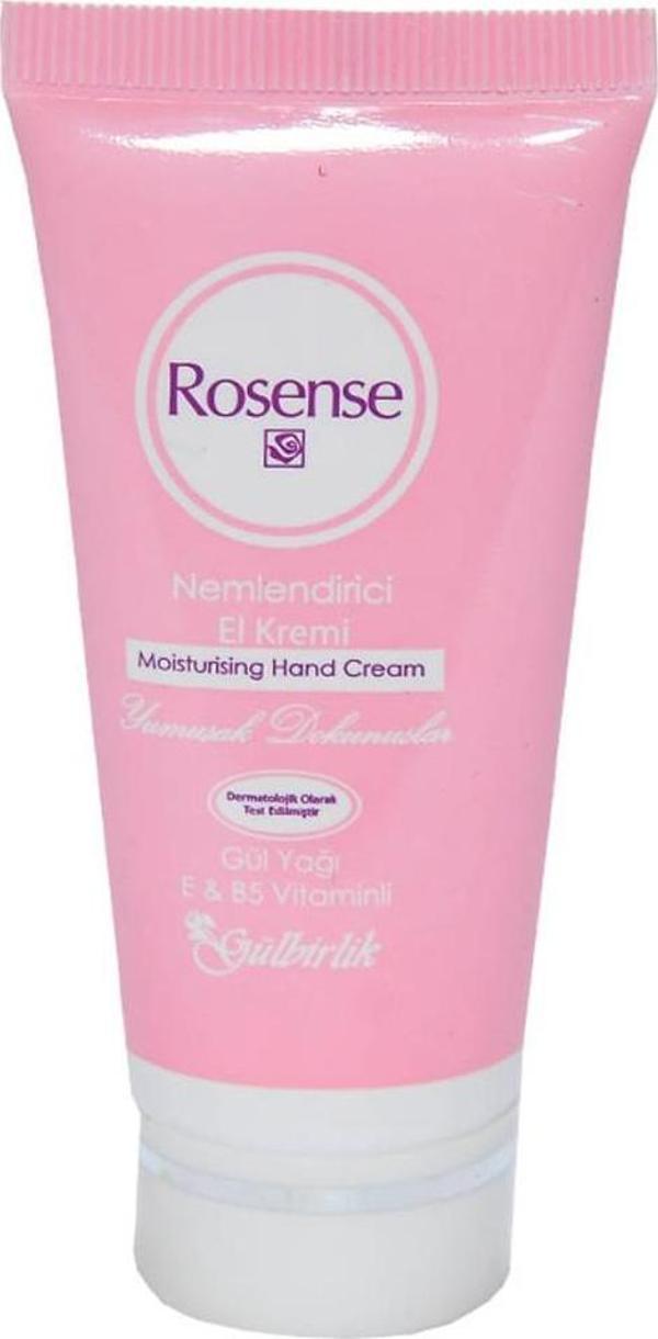 Rosense Gül Yağlı Nemlendirici El Kremi 20ML Gül Yağı E B5 Vitaminli - Image 1