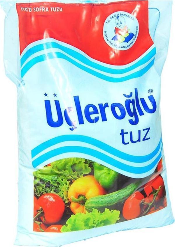 Üçleroğlu İyotlu Sofra Tuzu 1500 gr 1.5 Kiloluk - Image 1