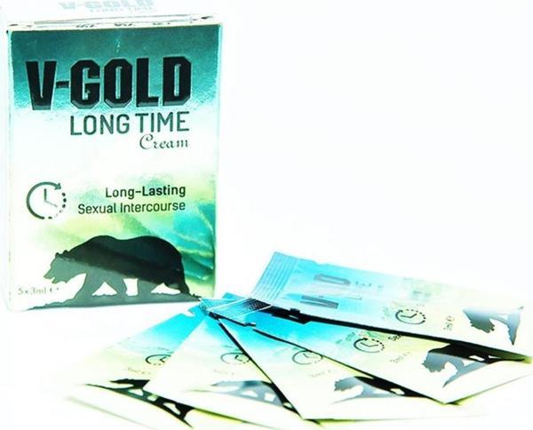 V-Gold Longtime Cream Bitkisel Krem 5 Adet x 3ML - Image 1