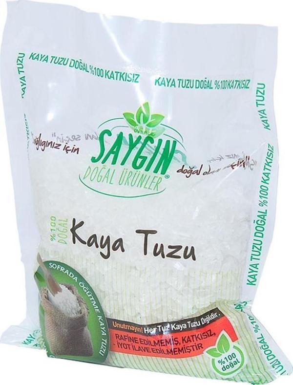 Saygın Rafine Edilmemiş Katkısız İyotsuz Çakıl Kaya Tuzu 500 gr - Image 1