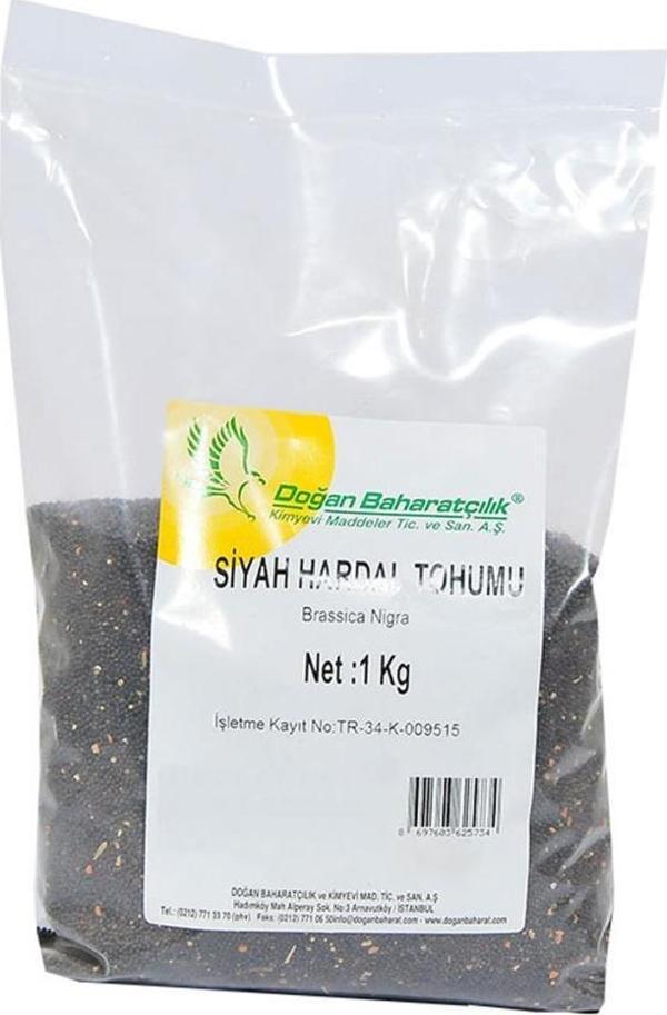 Doğan Baharatçılık Siyah Hardal Tohumu 1 kg Kiloluk Doğal Saf  - Image 1