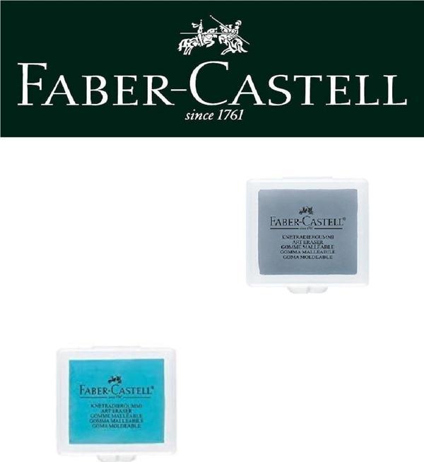 Faber-Castell Hamur Silgi 2'li (Mavi, Gri) - Image 1