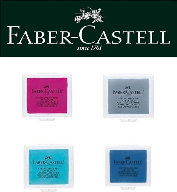 Faber-Castell Hamur Silgi 4'lü (Pembe, Mavi, Gri, Lacivert) - Image 1
