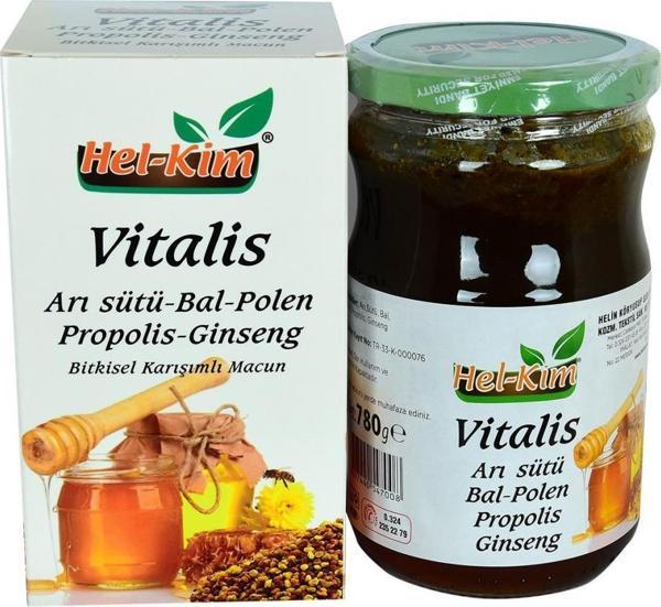 Hel-Kim Vitalis Arı Sütü Bal Polen Propolis Ginseng Macunu 780Gr - Image 1