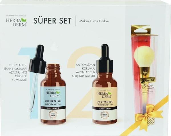 Herbaderm Süper Set Aha-Peeling 30ML Saf Vitamin C 30ML Hediyeli - Image 1