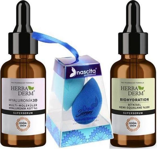 Herbaderm Süper Set Hyaluronic 3D 30ML Biohydration 30ML Hediyeli - Image 1