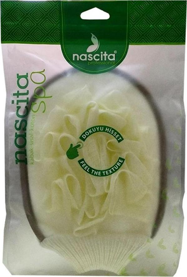 Nascita Kabak Sisal Koton Lifli Lastikli Eldiven Kese 16CMx22CM - Image 1