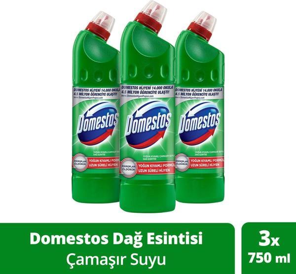 Çamaşır Suyu Yoğun Kıvamlı Maksimum Hijyen Dağ Esintisi 750 ml X3 Adet - Image 1