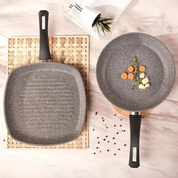 Karaca Biogranit Gris Tava Grill Set Gri - Image 1