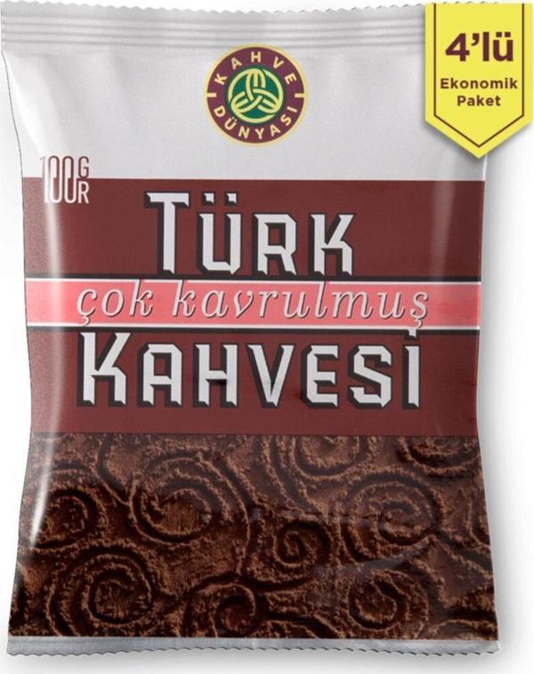 4'lü Çok Kavrulmuş Türk Kahvesi 100gr - Image 1