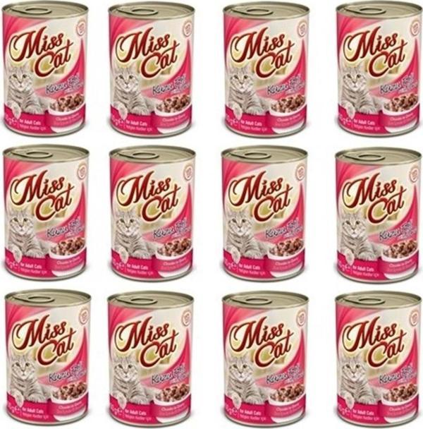 Miss Cat Kuzu Etli Pate/Ezme Kedi Konserve x 12 Adet - Image 1