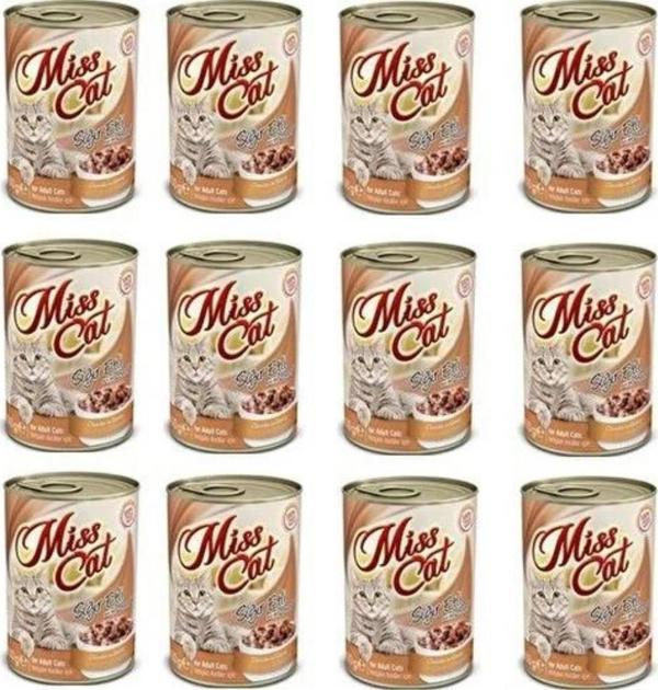Miss Cat Sığır Etli Pate/Ezme Kedi Konserve x 12 Adet - Image 1