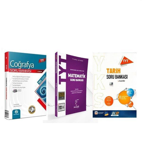 Karekök Eğitim Yayınları TYT Hız ve Renk Tarih Karekök Matematik Bilgi Sarmal Coğrafya Soru Bankası 3 Kitap Set - Karekök Eğitim Yayınları - Image 1
