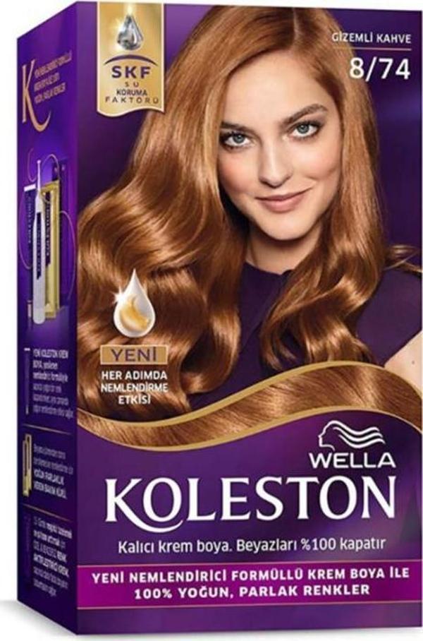 Koleston Saç Boyası No:8.74 Gizemli Kahve - Image 1