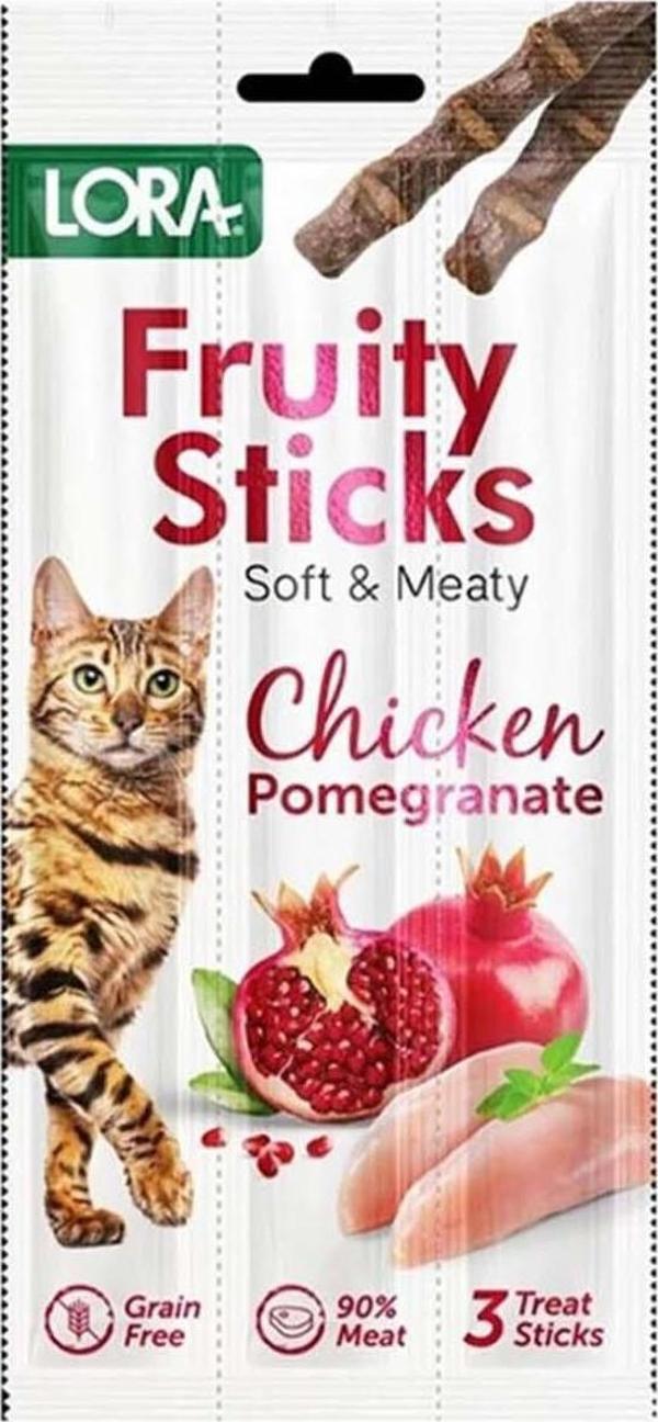 Lora Tavuk Etli ve Narlı Kedi Stick Ödül 3x5 Gr - Image 1