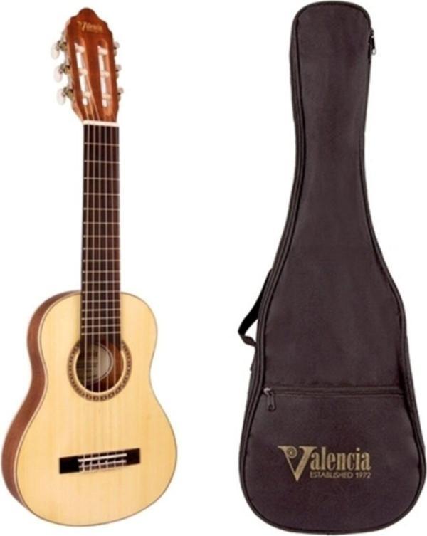 Valencia Vc350 Seyahat Gitarı Guıtar Lele, Kılıflı, Natürel Ma - Image 1