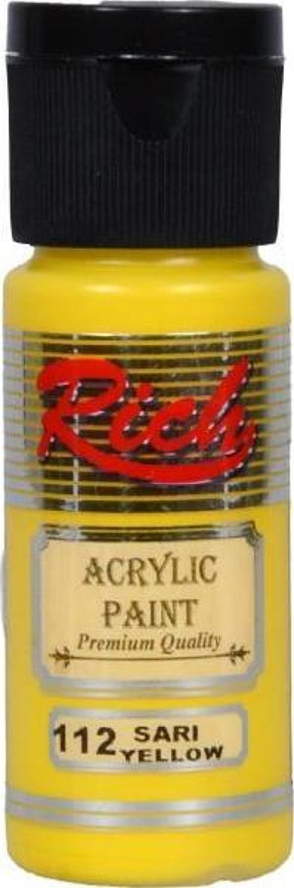 Rich Akrilik Boya Sarı 30cc - Image 1