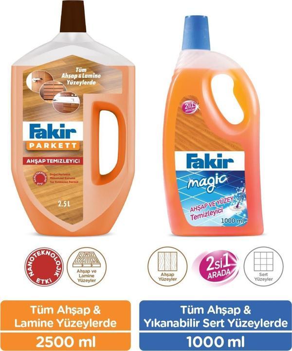 Fakir Ahşap ve Sert Yüzey Temizleyici Avantajlı Set - Image 1