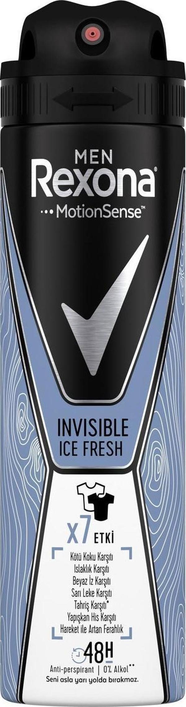 Rexona Men Invısıble Ice Fresh Sprey Deodorant 150ML - Image 1