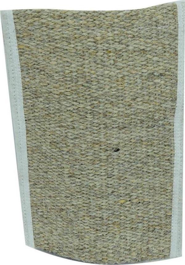 Doğal Keçi Kılı El Geçmeli Bej Sırt ve Vücut Kesesi 26 x 18cm - Image 1