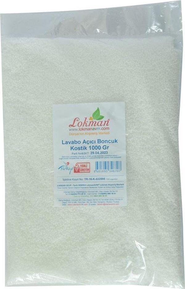 LokmanAVM Lavabo Açıcı Boncuk Kostik 1000  gr Paket - Image 1