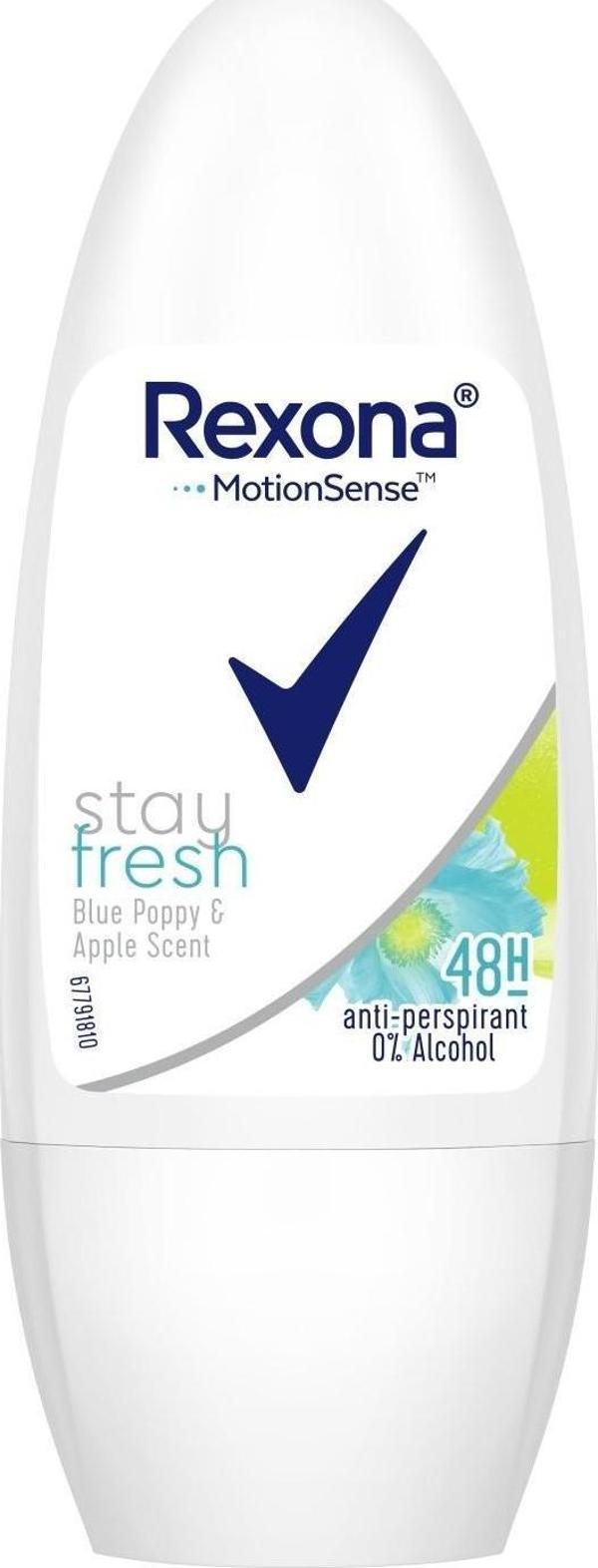 Rexona Stay Fresh Blue Poppy&Apple Roll-On Deodorant 50ML - Image 1