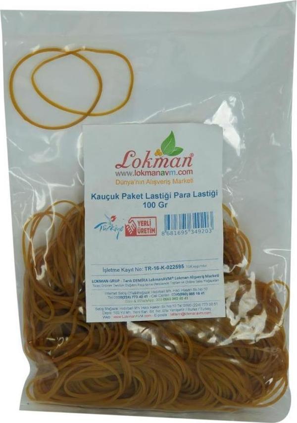 LokmanAVM Kauçuk Paket Lastiği Para Lastiği 100 Gr Paket - Image 1