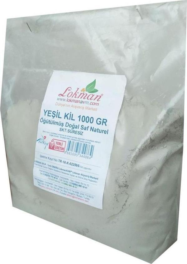 Doğal Öğütülmüş Yeşil Kil Maskesi Saf Maskelik Yeşil Kil Kiloluk 1 kg - Image 1
