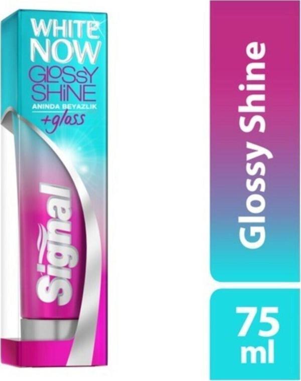Signal White Now Glossy Shine Anında Beyazlık Diş Macunu 75ML - Image 1