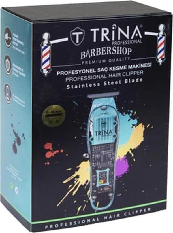 Trina Profesyonel Saç Kesme Makinesi Mavi - Image 1