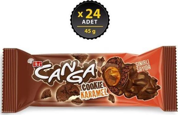 Canga Cookie Karamel 45 gr x 24 Adet - Image 1