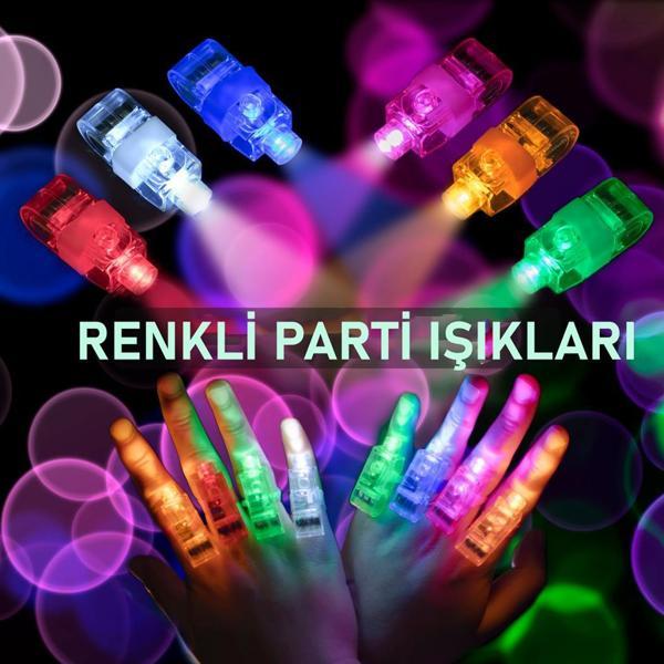 Eğlenceli Parmak Led Hediyelik Parti Malzemesi 4'lü  - Image 1