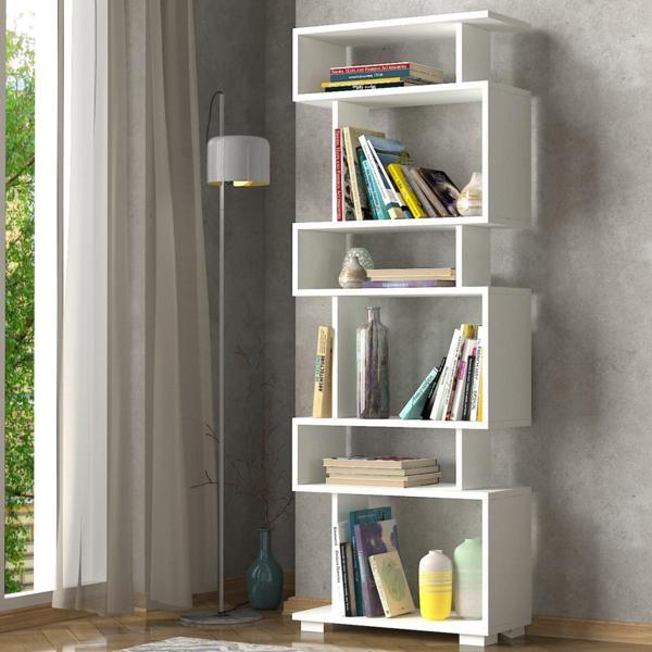 Dekorister Blok Kitaplık Beyaz - Image 1