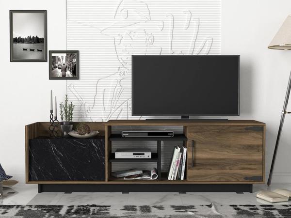 Dekorister Exclusive Siento Tv Ünitesi Ceviz-Mermer - Image 1