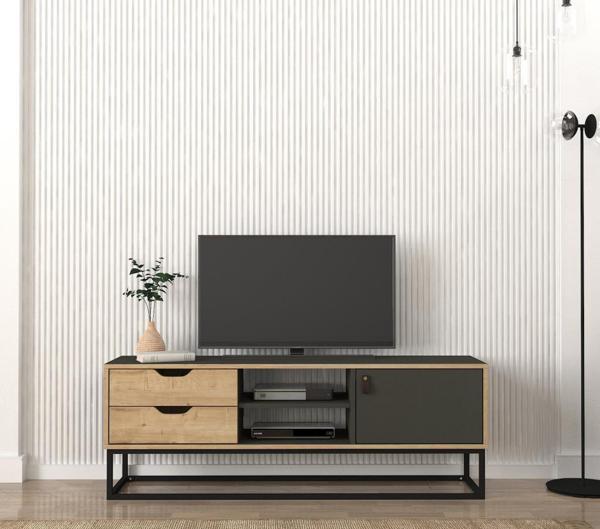 Dekorister Dolores Tv Ünitesi Antrasit - Safir - Image 1