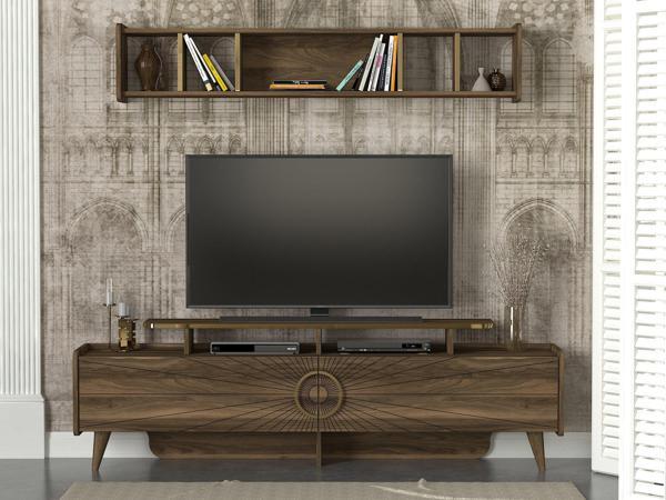 Dekorister Exclusive Sky Tv Ünitesi Ceviz - Image 1
