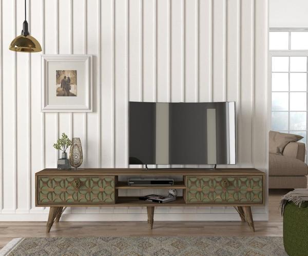 Dekorister Exclusive Valente Tv Sehpası Ceviz-Garden - Image 1