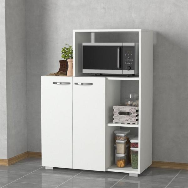Dekorister Pars Mutfak Dolabı - Fırın Dolabı Beyaz - Image 1