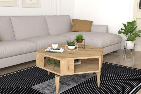 Dekorister Kipera Geometrik Orta Sehpa Safir - Image 1