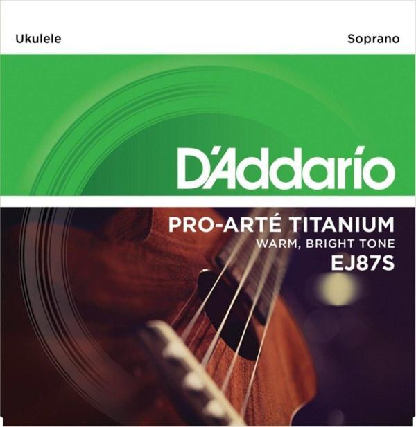 Daddario Ej87S Ukulele Tel Seti, Soprano, Tıtanium, Warm Brıght T - Image 1