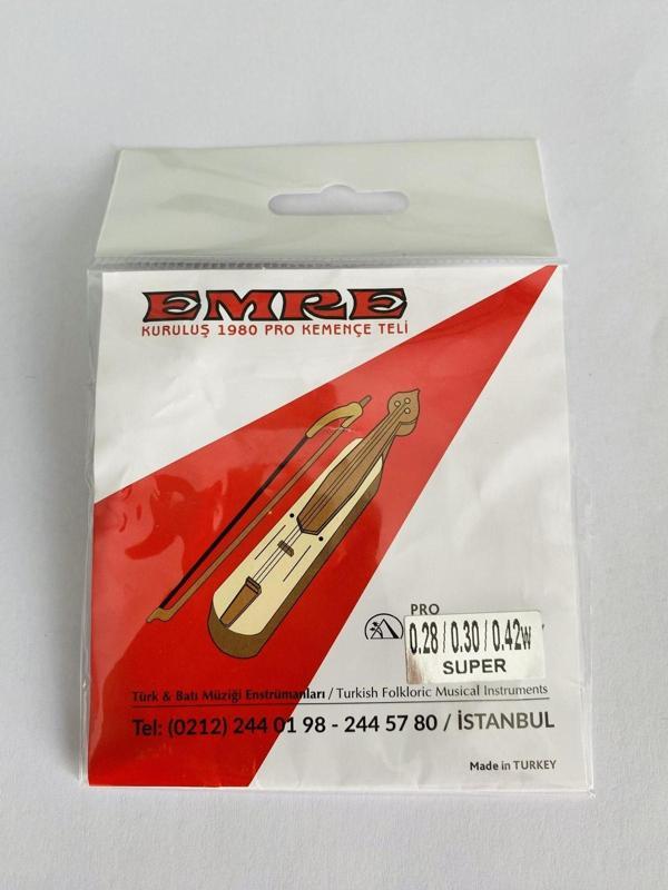 Gmc Musıc Store Emre 0,25 / 0,28 / 0,42 Super Pyramid Kemençe Teli + Reçine Hediyel - Image 1